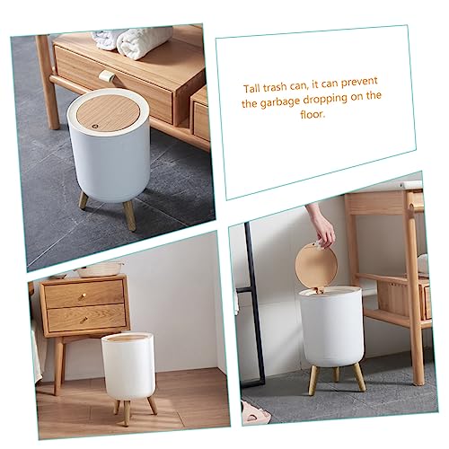 Caneca de Basura Rectangular Blanca para Oficina miniatura 7