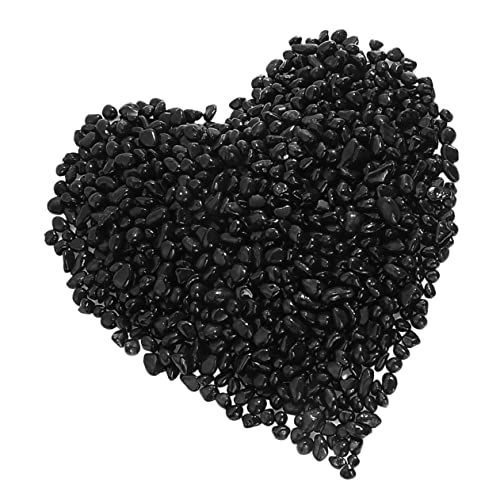 COSMEVIVI Black Pearl Base Sand for Fish Tank Pebbles Decor Gravel Freshwater Aquarium Rocks