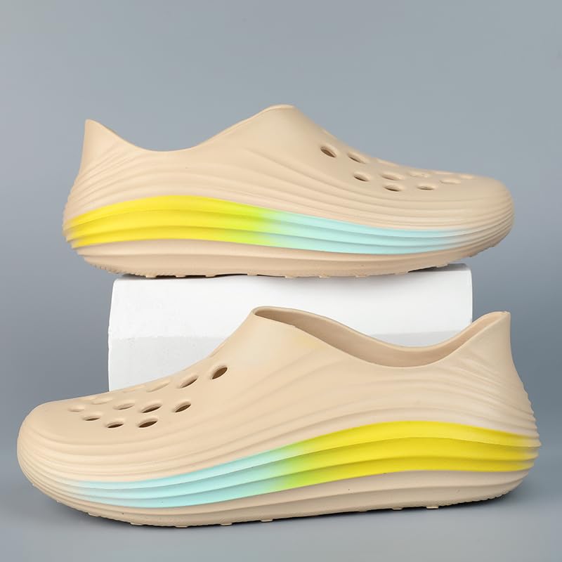 Image of Men's Summer Clog Garden Shoes Adult Outdoor Sports Walking Sandals Water Beach Shoes Casual Slippers Lightweight Breathable Cool Slippers Comfortable and Fashionable Suitable for Daily Wear