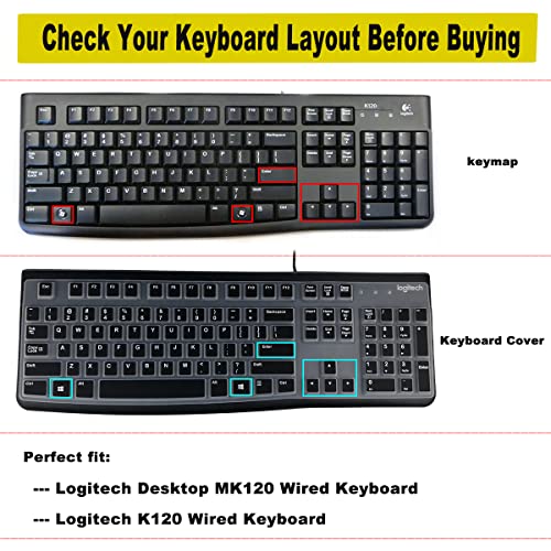 Protection de clavier Logitech MK120 pour préserver votre espace de café - 2
