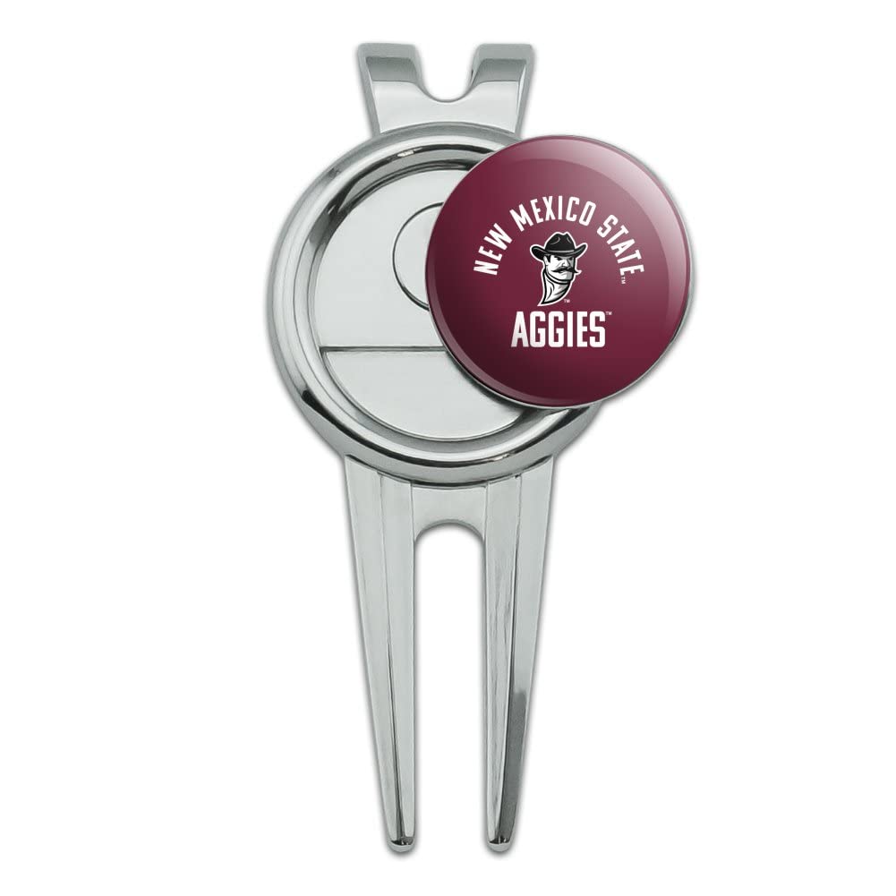 GRAPHICS & MORE New Mexico State Aggies Official Logo Golf Divot Repair Tool and Ball Marker