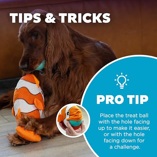 Outward Hound Quebra-cabeça interativo para cães de pelúcia Nina Ottosson Big Mouthz com bola de pet