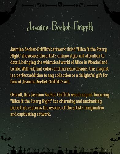 Imán decorativo de madera 2x3 pulgadas Artesanía Jasmine Becket Griffith miniatura 2