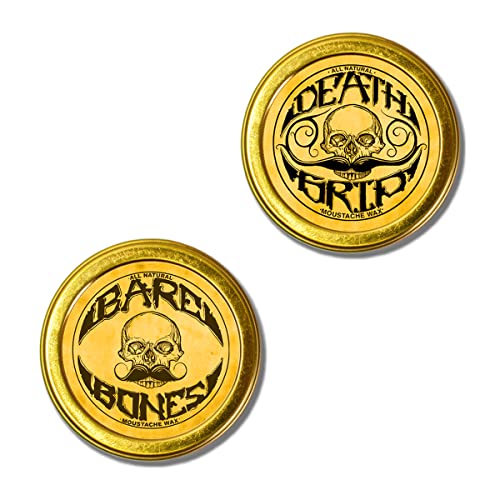 Moustache Wax Combo Pack - Medium & Strong Hold, 1oz Each