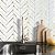 DICOFUN 10-Sheet Herringbone Tile Peel and Stick Backsplash, Polished White Marble PVC Mixed Metal Gold Stick on Backsplash for Kitchen and Bathroom Wall
