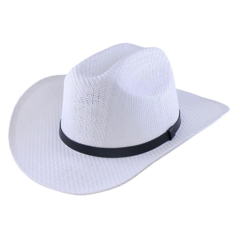Chapeau de paille Panama d'été pour homme et femme look western