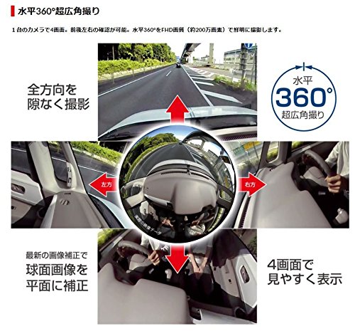 Amazon.co.jp: PIXYDAセイワ360EYEドライブレコーダーPDR600SV+常時