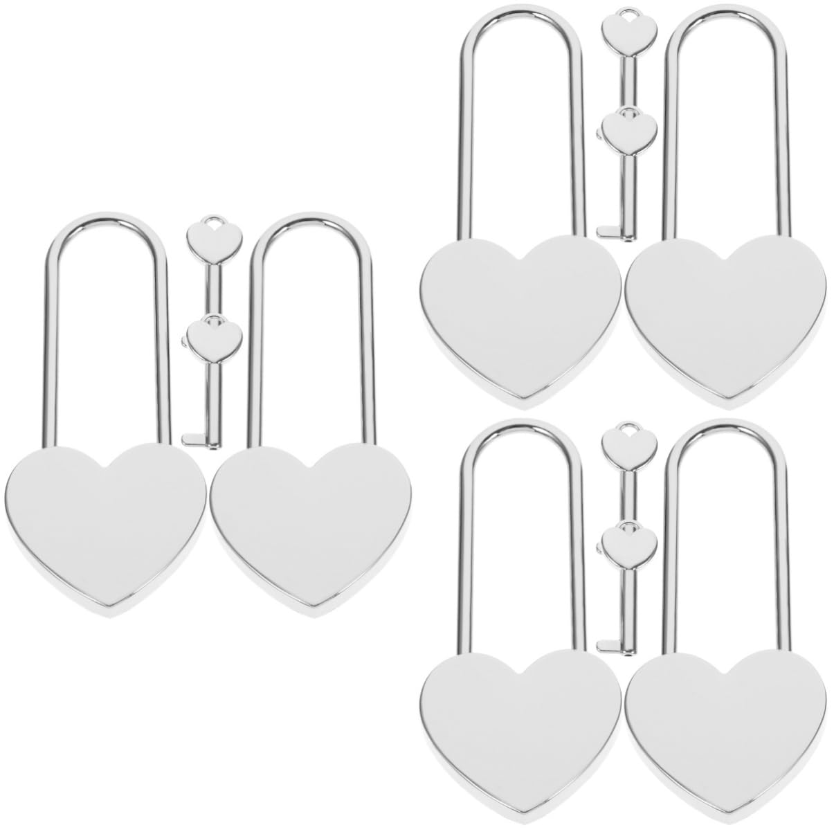 Uonlytech 6juegos Cerraduras De Corazón Para Equipaje y Diario De Candados Llave Diseño Elegante y Chic Para Maletas Mochilas y Taquillas Seguridad y Decoración Viajes