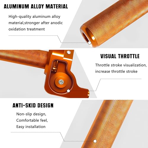 Image of Motorcycle Throttle Assembly,7 /8 inch Quick Twist Throttle Grips with Throttle Cable Aluminum Alloy Universal for CRF KLX SSR TTR 110 125 150 250cc Dirt Pit Bike ATV Mini Bike