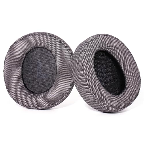 Soundcore Life Q30 Repuestos para Almohadillas de Auriculares, Cojines para Anker Soundcore Life Q30 Q35, Aislantes de Ruido Transpirables y Suaves (Gris Lino Algodón)
