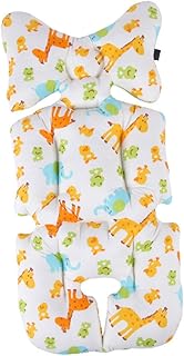 ibasenice Forro De Almofada De Carrinho Forro De Assento De Carrinho Forro De Assento De Carrinho Respirável Capa De Carrinho De Bebê Amarelo Forro De Carrinho De Bebê