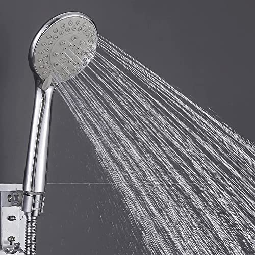 Cabezal de Ducha Manual Beyori para Baño, Alta Presión, 5 Ajustes, Redondo, Montaje en Pared miniatura 3