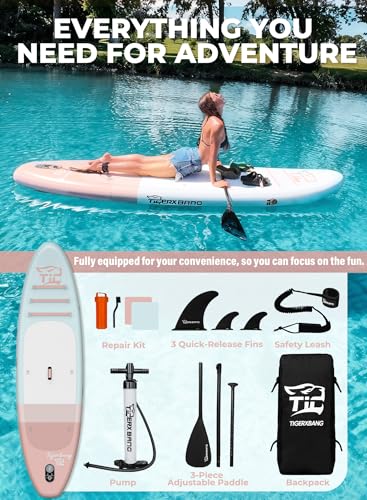 Miniatura 4 de Tabla Paddle Surf Hinchable Con Accesorios Premium Tabla Padel Surf Hinchable Con Gran Estabilidad Y Resistencia Padelsurf Stand Up Paddle Board Sup Board