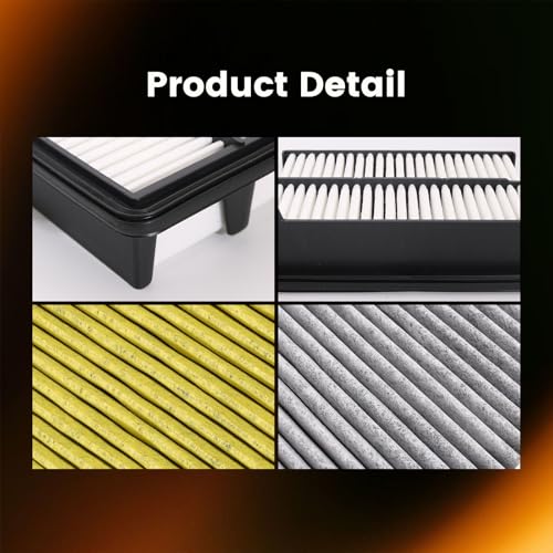 Image of 172206MAJ01 CF11182 Cabin & Engine Air Filter Compatible with 2023-2025 Hon da Accord Hy brid 2.0L, 2023-2025 Hon da CR-V CR V Hy brid 2.0L, 2025 Hon da Civic Hy brid 2.0L, Fits 80292-TF0-G01
