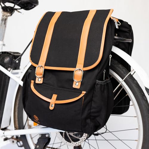 Double Bike Pannier Backpack Laptop Bag