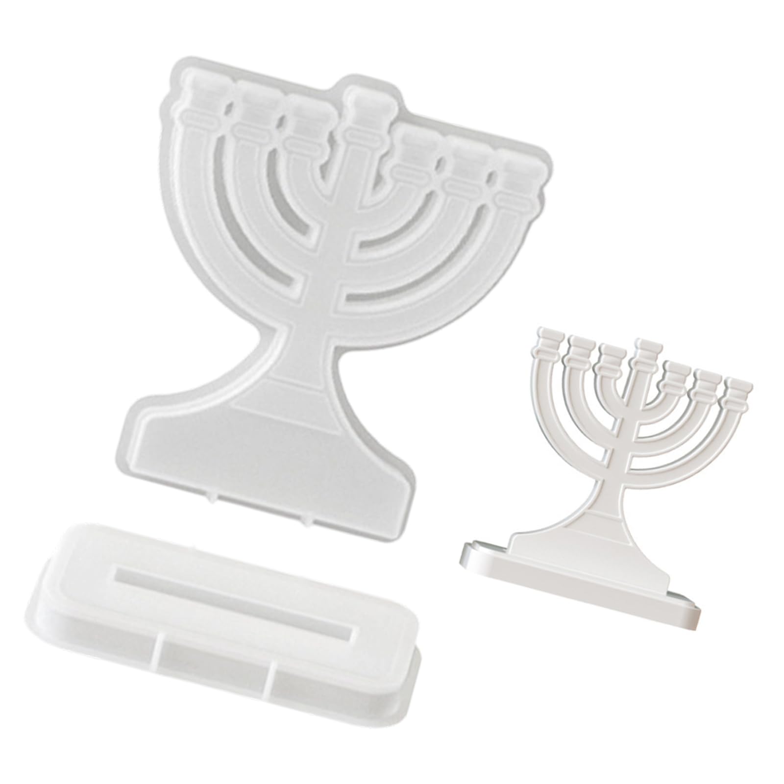 Msioytog Hanukkah Set Silicone, Flexible Food Grade with Branch Designs for Easy Releases