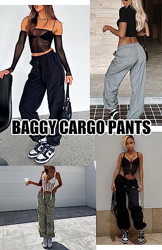 Discipbush DISPT0017-LPI-XL Cargo Pants Women Baggy thumb #5