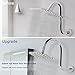 NearMoon High Rise S Shape Shower Extension Arm, Shower Head Extender Shower Arm with Flange, Standard 1/2