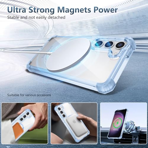 Funda magnética Samsung Galaxy S23 Plus delgada y transparente 5