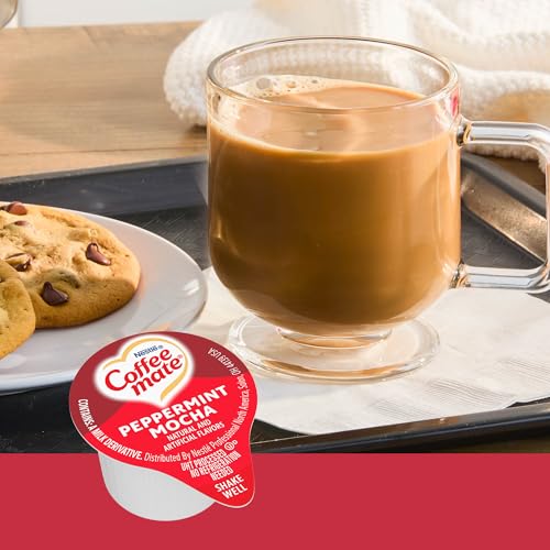Coffee mate Peppermint Mocha Creamer, Liquid Singles, 50/Box - image 4