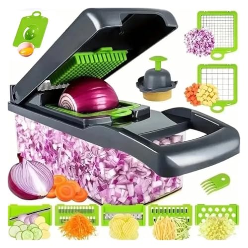 Cortadora multifuncional de vegetales 14/16 en 1 gris miniatura 2