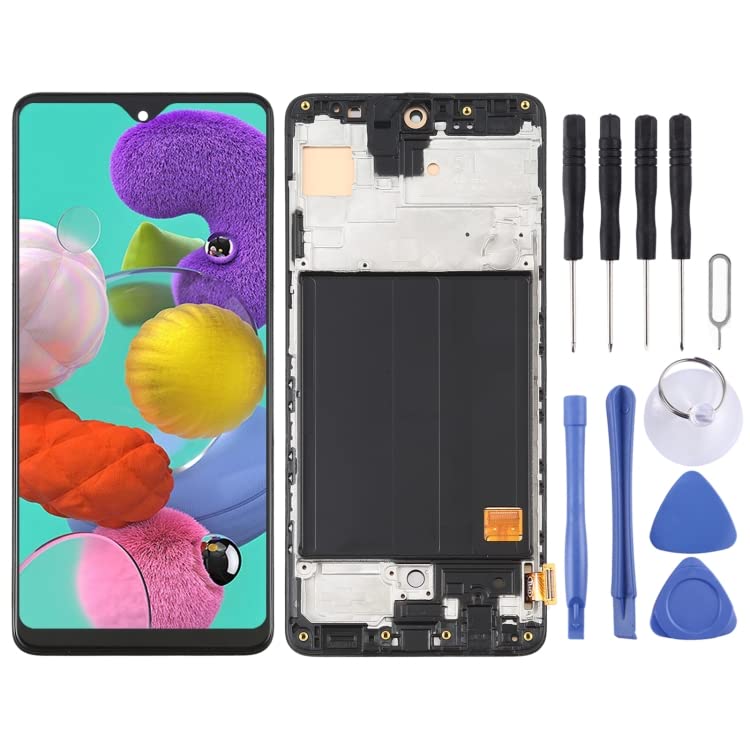 Écran LCD pour Galaxy A51 SM-A515 afficheur haut de gamme avec châssis intégré