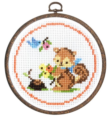 Kit broderie écureuil Olympus le cadeau créatif idéal pour passionnés