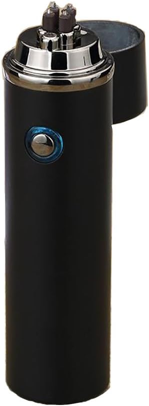 Oiikury Plasma Lighter Rechargeable Splash and Windproof Flameless Lighter Butane Free Revolutionary Electric Lighter Dual Arc (Black)