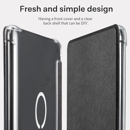 Image of CoBak Magnetic Case for 7 inch Kindle Paperwhite 12th Gen 2024 and Kindle Colorsoft - Compatible with iPhone MagSafe, for Samsung /Belkin /Anker Wireless Charging Pads, Clear Back Cover, Auto Sleep Wake