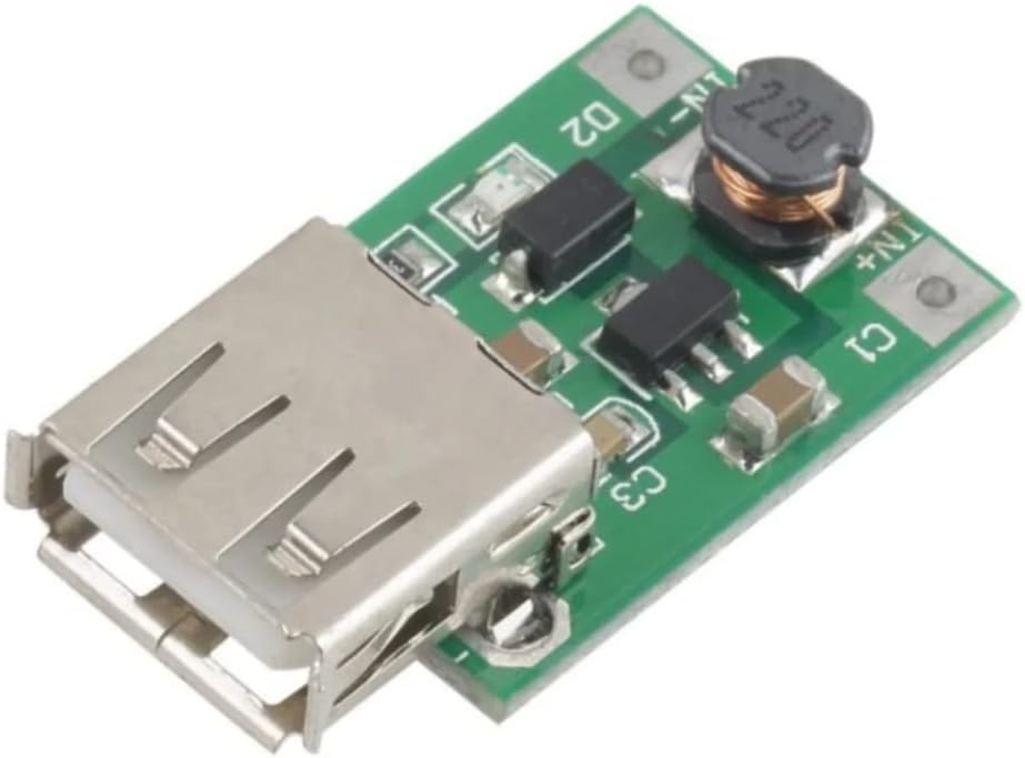 USB DC 1-5V To DC 5V Voltage Step Up Boost Module - Green