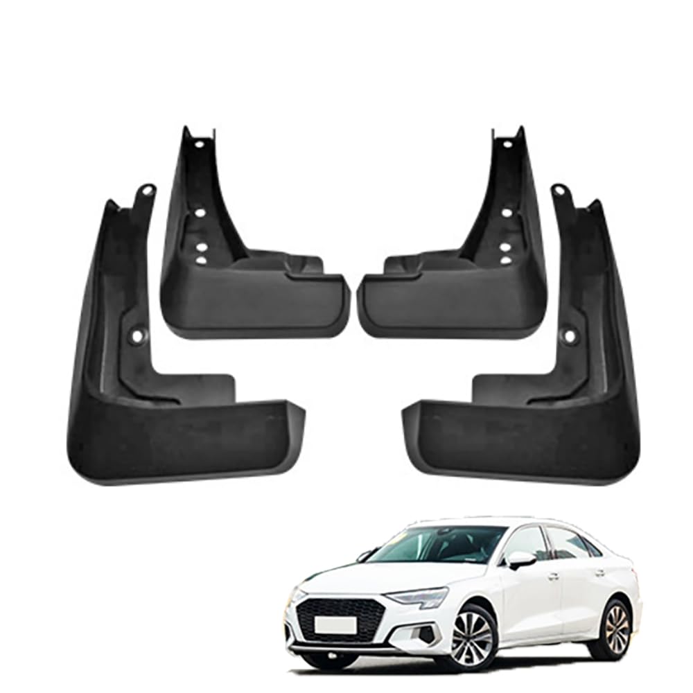 AMHVMU 4pcs Mud Flaps for Audi A3(Sedan - Standard Version) 2021