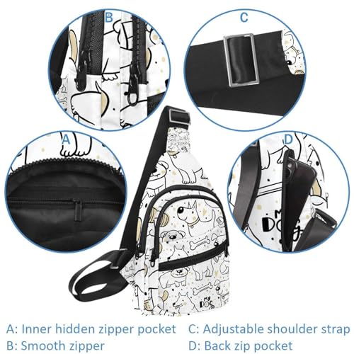 Bolsa de pecho para mujer multicolor de 30x18cm ideal para senderismo 4