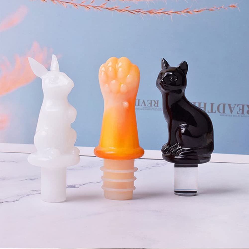 KIMISS Moule De Bouchon De Vin En Forme De Chat - Moule De