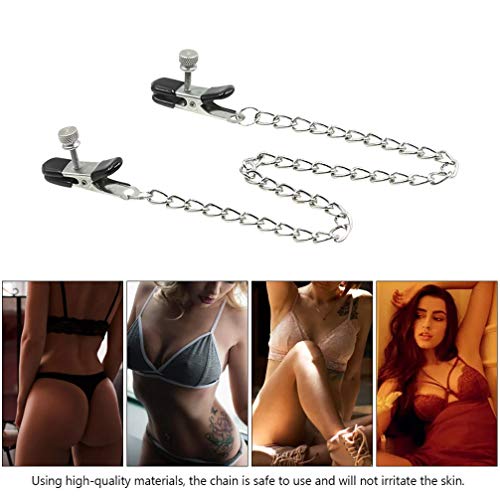 HEALLILY 3 peças de clipes de mamilo de corrente para mamilos grampos para mamilo, anéis de proteção