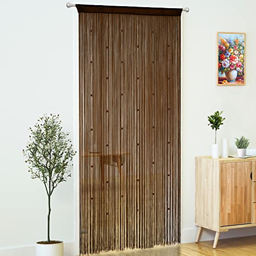 image for YaoYue Beaded Curtain Door String Curtains for Doorways Tassels Beads 