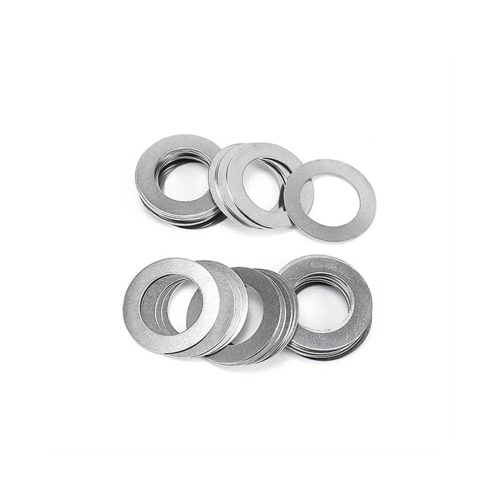 Sicherungsscheiben, 10 Stück, ultradünne flache Unterlegscheiben, M15 M17 M35, Präzisions-Unterlegscheibendichtung, Dicke 0,5 mm, Sortiment dünner(M12x18)
