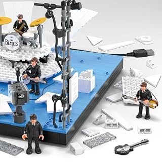 MEGA « Mesdames et messieurs, les Beatles ! » Jouet de construction à collectionner de 681 pièces avec 4 figurines articulées des membres du groupe et lumières LED, coffret pour les collectionneurs - Les Beatles, Paul McCartney, John Lennon, RIngo Starr, George Harrison MEGA « Mesdames et messieurs, les Beatles ! » Jouet de construction à collectionner de 681 pièces avec 4 figurines articulées des membres du groupe et lumières LED, coffret pour les collectionneurs – Image 3