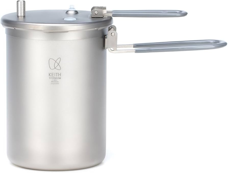 Amazon.co.jp: KEITH チタン キャンプ 調理鍋 チタン プラトー 圧力