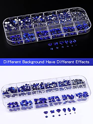 EBANKU Kit di Strass per Unghie, Set di Strass di
