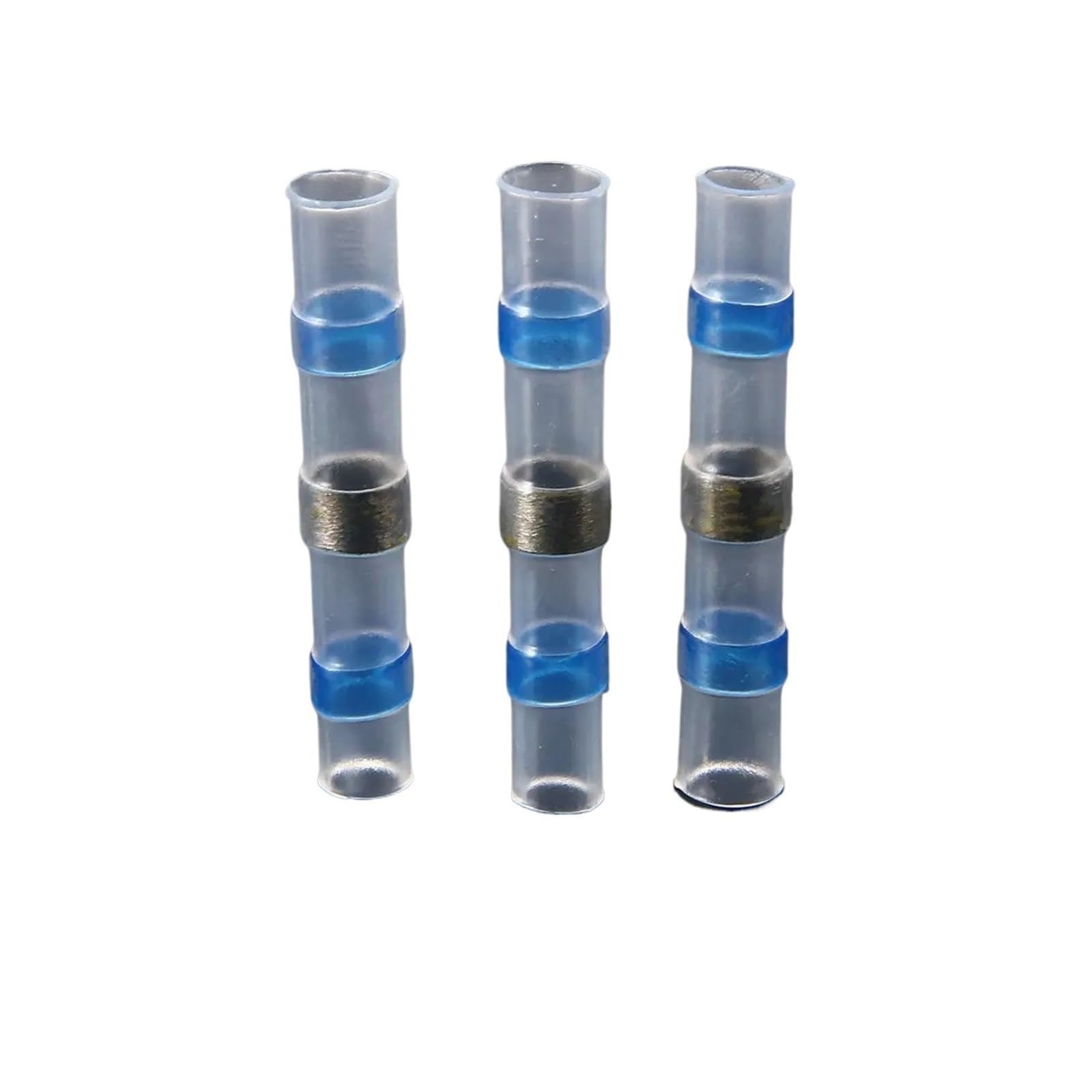 Epissures bout à bout isolées gaine bleue thermo soudable étanche 10 paquets