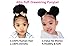 MRSHAIR Kids Puff Jet Black Children Afro Drawstring Ponytail Human Hair Puff Ponytail For Black Women Girl Afro Wig 4 Inch Curly Puff For Kids Pack Of 2 Mini Afro Puffs