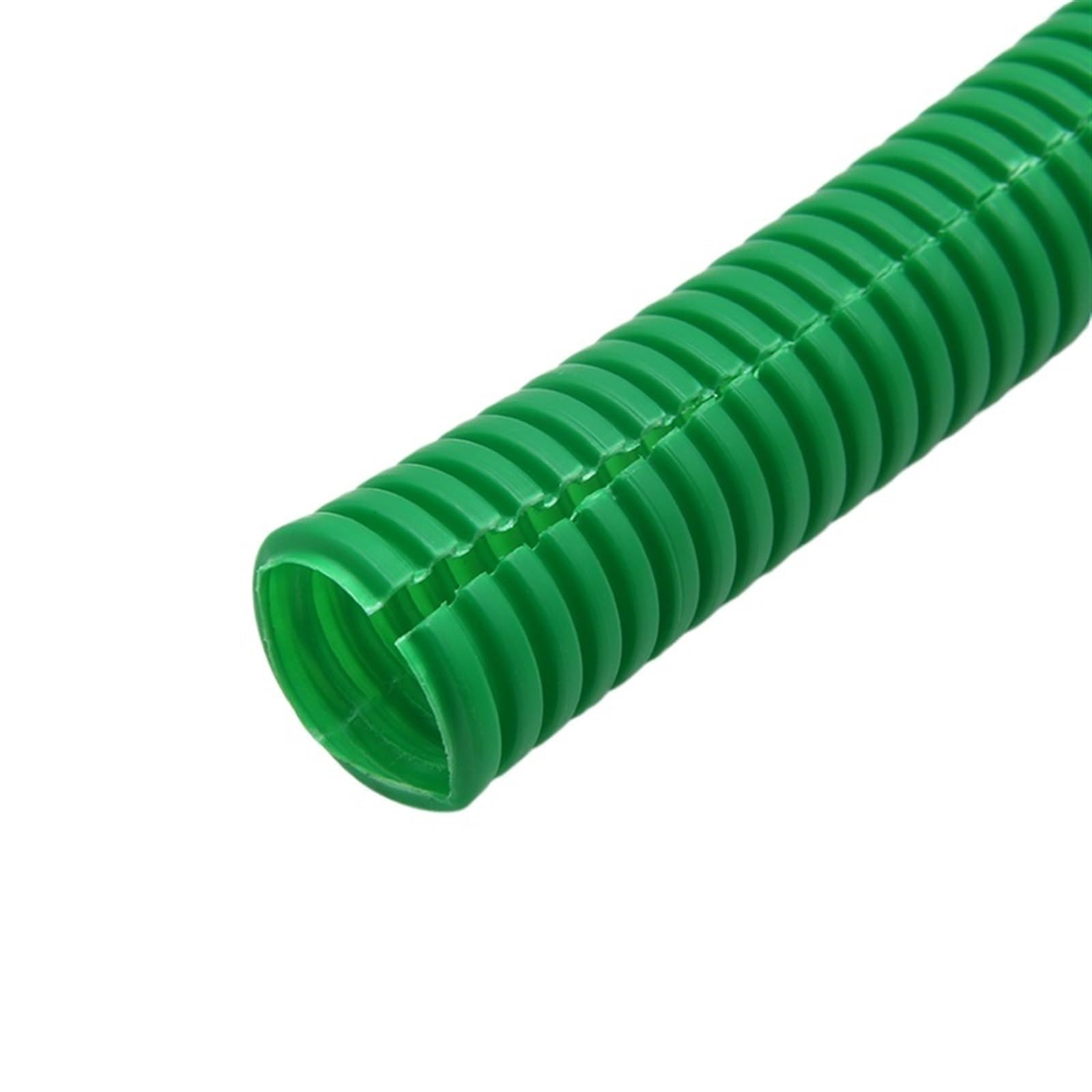 Tubo corrugato flessibile, Flessibilità del manicotto protettivo in plastica da 1 metro 11,6 mm 25 34,5(Green,AD 13 x ID 10mm)