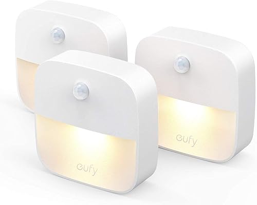 Eufy Lumi luz de noche que se pega, luz blanca cálida LED, sensor de movimiento, habitación, baño, cocina, pasillos, escaleras, bajo consumo,