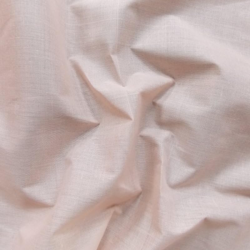 EU Fabrics Polycotton Sheeting Fabric | Plain Polyester Cotton Material for Sewing | Ideal for Dressmaking, Upholstery and Tablecloths | Polycotton Fabric by The Metre (Peach, 1 Metre x 240cm)