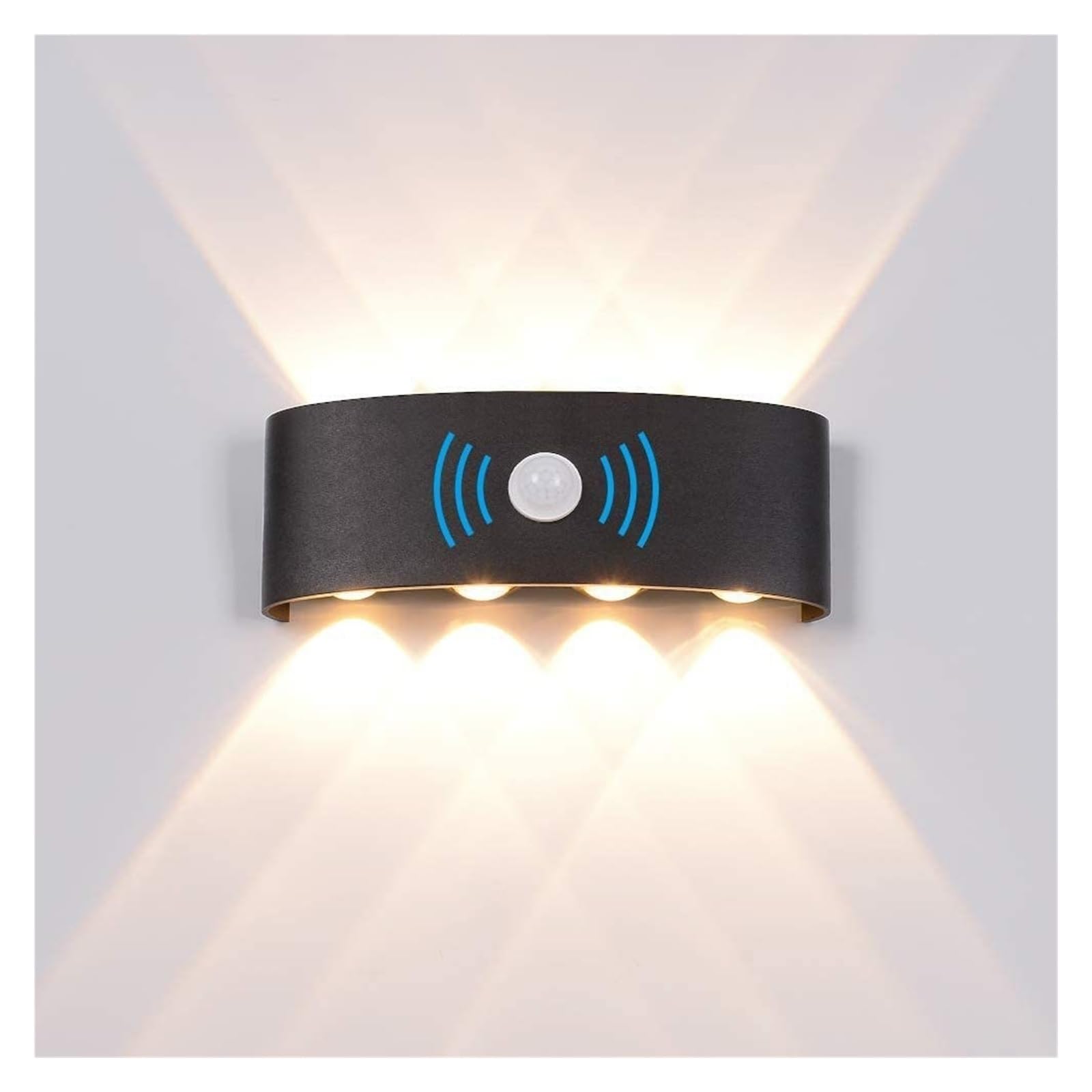 Applique LED en aluminium haut de gamme 12W avec capteur de mouvement