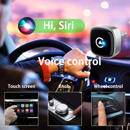 Wireless CarPlay Adapter, 2-in-1 Mini CarPlay Wireless Adapter Plug & Play - Image 4