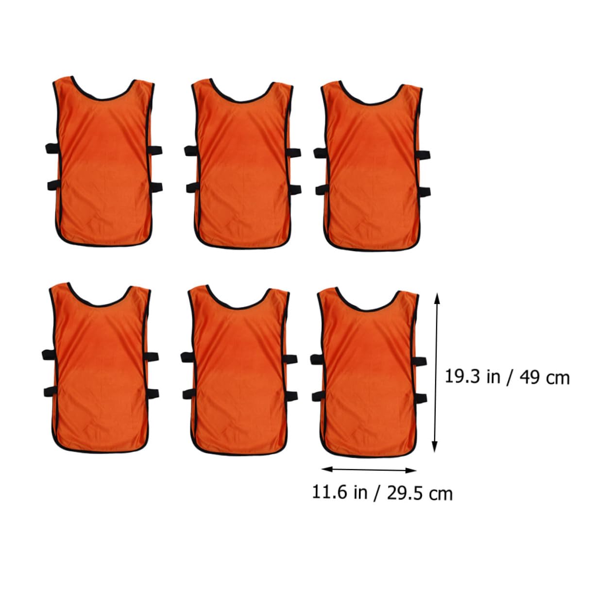 Lot de 12 Dossards D'entraînement Multifonctions en Polyester Respirant, Gilets De Sport Légers avec Côtés Ouverts, pour Garçon Et Filles, pour Basketball, Football Et Activités en Extérieur