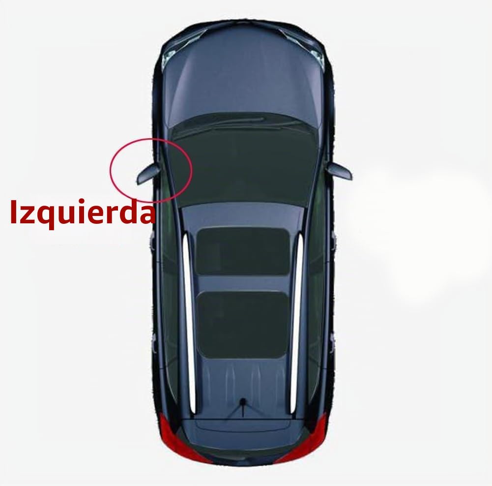 Coche Espejos Retrovisor para Mitsubishi Canter Fuso FE FG 2005-2021,Exterior Lente Marcha Atrás Cristal Reemplazar Asférico Calefactado Retrovisores Partes de Repuesto,Left