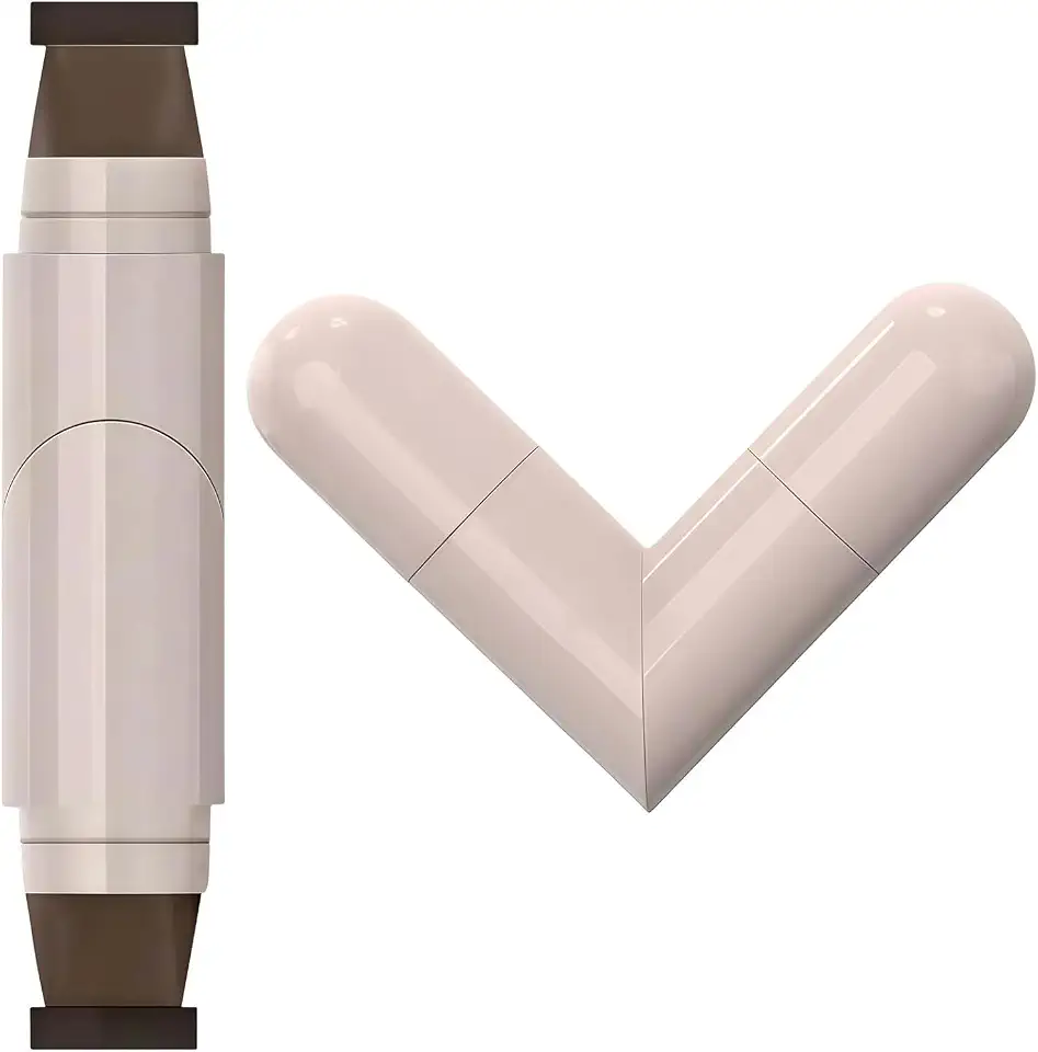 Delineador Líquido Marrom com Carimbo Dobrável, Impermeável, Longa Duração, Ferramenta de Maquiagem