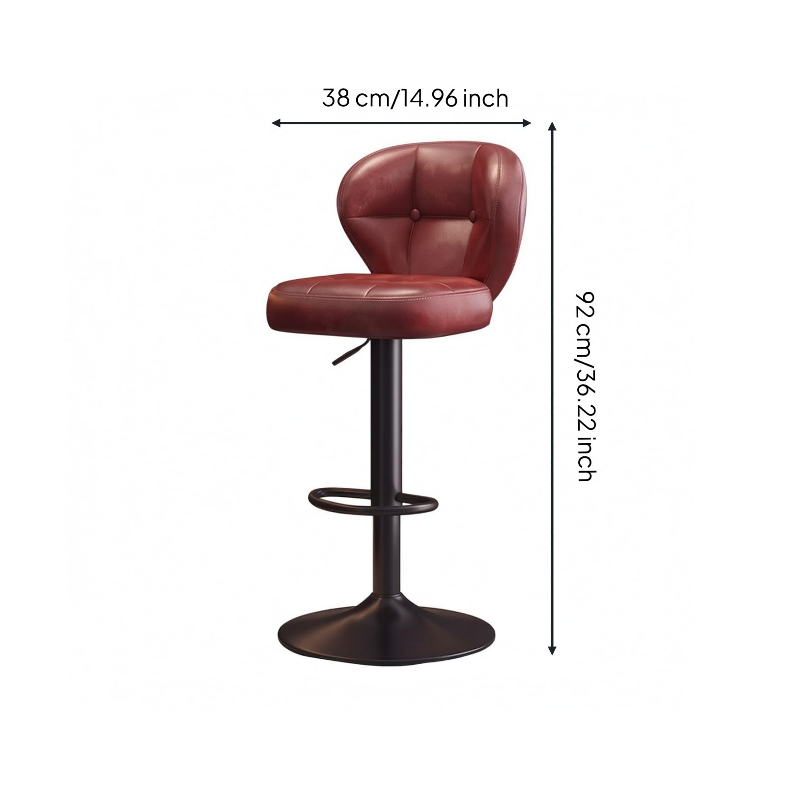 Comptoir Stable | Ergonomique, Bar, Confortable, pr Cuisine, Rouge